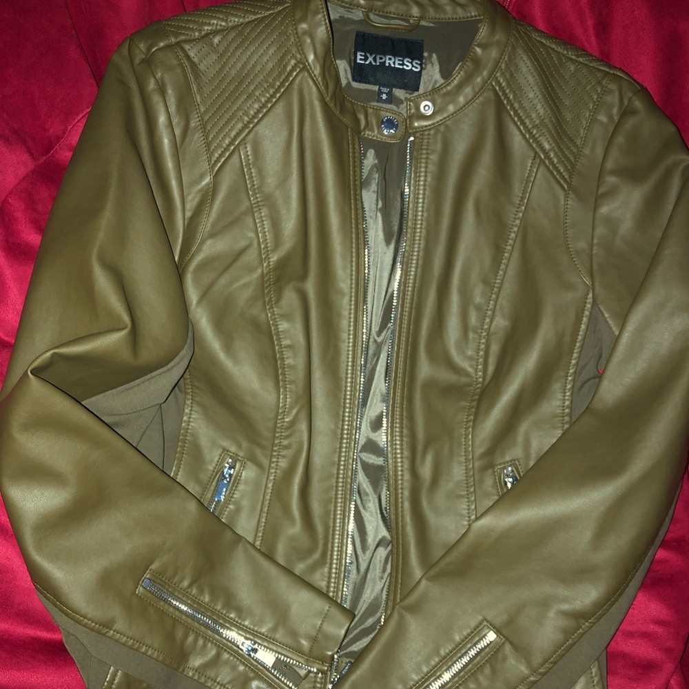 Express faux leather jacket